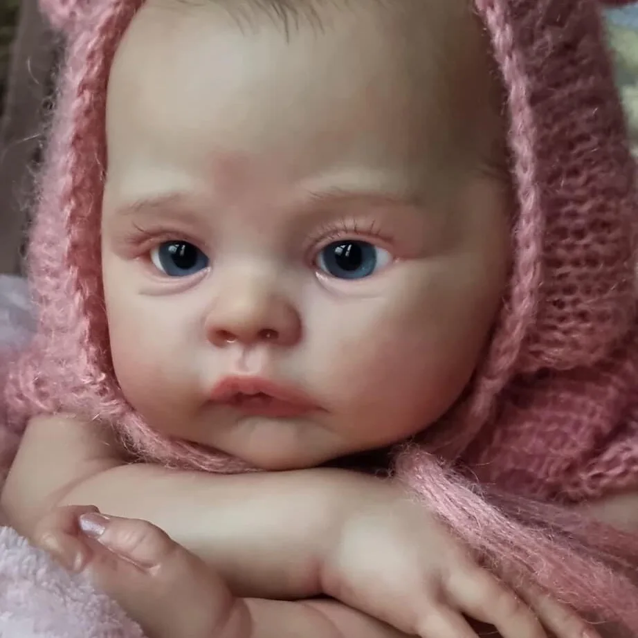 18Inch Full vinyl Silicone baby doll Meadow Reborn cotton body bebe reborn 3D Skin with Visbile Veins Collectible Art Doll
18Inch Full vinyl Silicone baby doll Meadow Reborn cotton body bebe reborn 3D Skin with Visbile Veins Collectible Art Doll