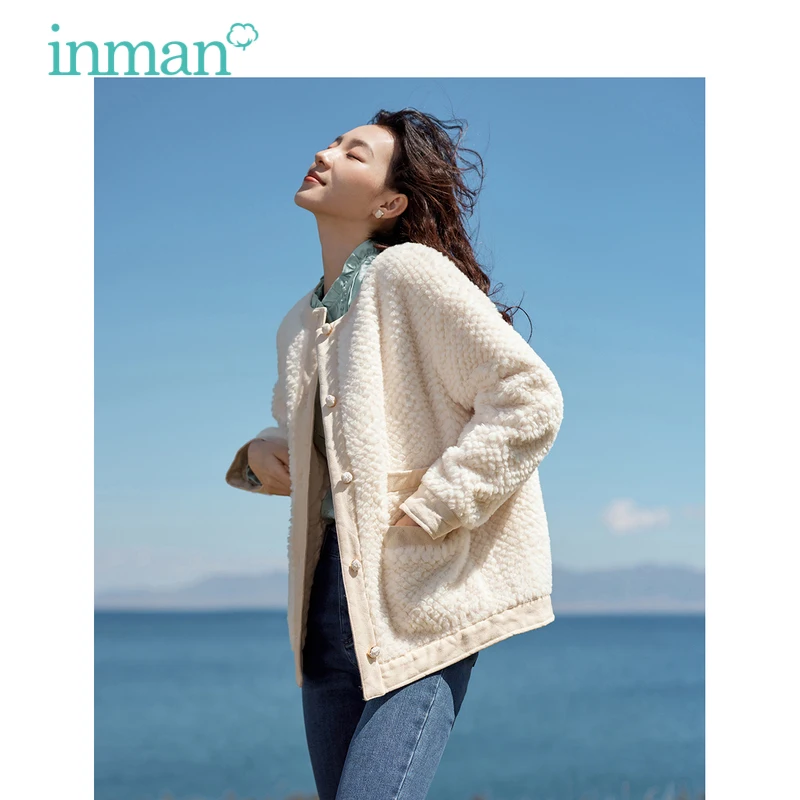 INMAN Women Plush Jacket 2023 Winter Long Sleeve Round Neck Loose Thick Coat Multiple Pockets Fashion Warm Versatile Outwear
INMAN Women Plush Jacket 2023 Winter Long Sleeve Round Neck Loose Thick Coat Multiple Pockets Fashion Warm Versatile Outwear