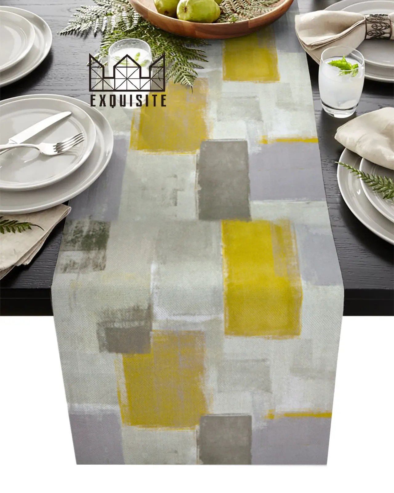 Yellow Smudge Paint Graffiti Decoration Texture Table Runner Decoration Home Decor Dinner Table Decoration Table Runners Tassel
Yellow Smudge Paint Graffiti Decoration Texture Table Runner Decoration Home Decor Dinner Table Decoration Table Runners Tassel