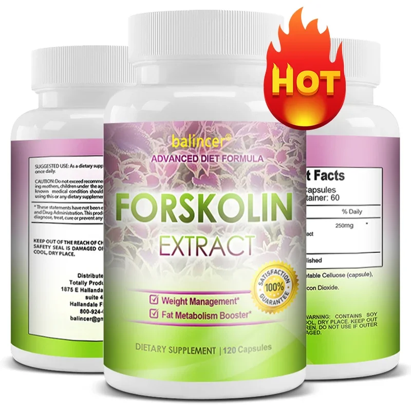 Forskolin Extract Capsules - Helps with Digestion, Fat Burning, Weight Management, Gluten-free and Non-GMO
Forskolin Extract Capsules - Helps with Digestion, Fat Burning, Weight Management, Gluten-free and Non-GMO