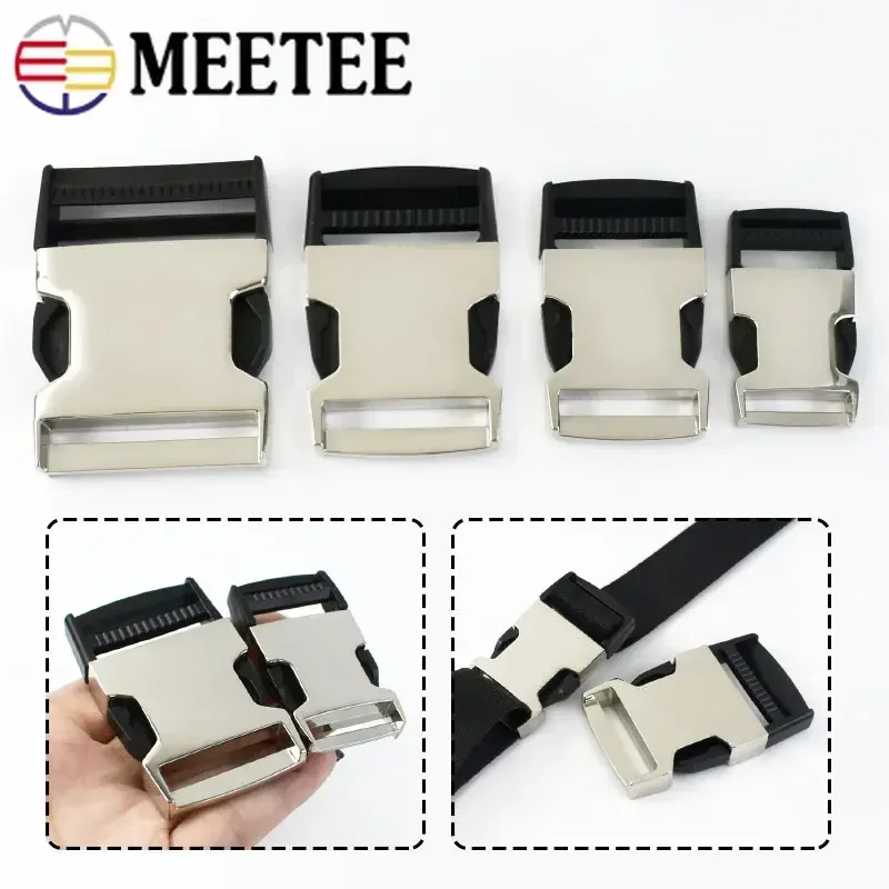 2/4Pcs Meetee 25-50mm Metal Bag Backpack Side Release Buckles Luggage Shoes Clothes Dog Collar Webbing Belt Clip Clasp Accessory
2/4Pcs Meetee 25-50mm Metal Bag Backpack Side Release Buckles Luggage Shoes Clothes Dog Collar Webbing Belt Clip Clasp Accessory