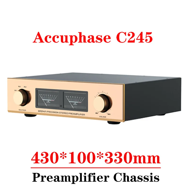 430*100*330mm Accuphase C-245 All Aluminum Preamplifier Chassis Enclosure Vu Meter for Diy Amplifier Audio Case Shell
430*100*330mm Accuphase C-245 All Aluminum Preamplifier Chassis Enclosure Vu Meter for Diy Amplifier Audio Case Shell
