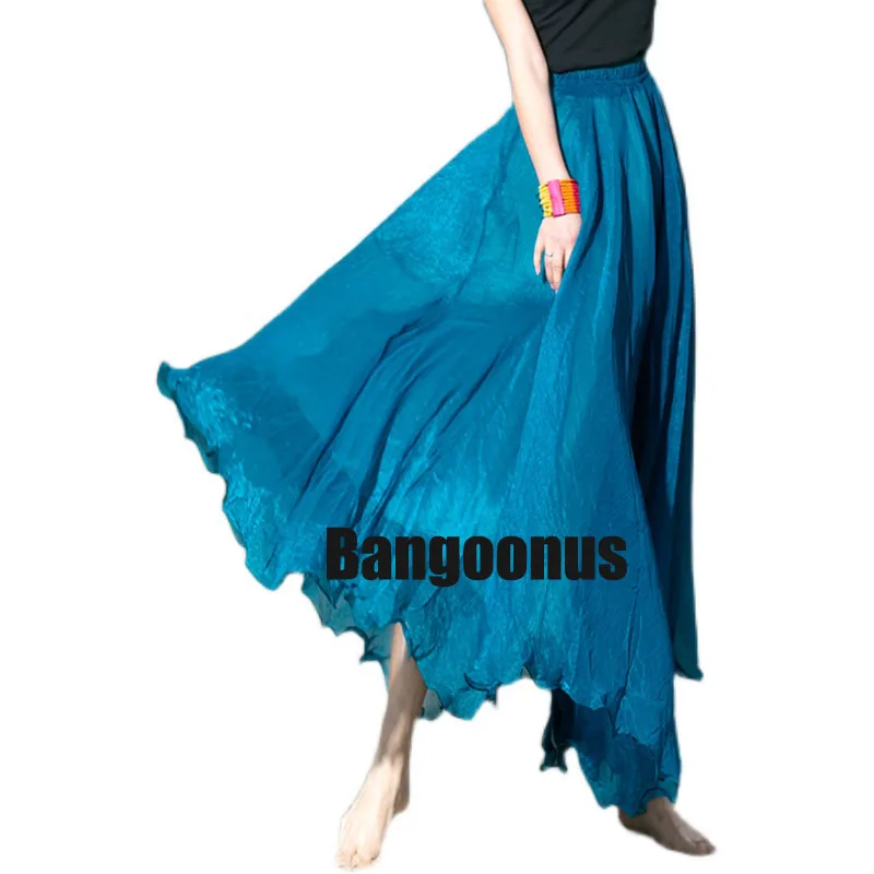 Женская Двухслойная юбка для восточных танцев, шифоновая пляжная юбка с высокой талией и оборками, для танца живота, 540D
Женская Двухслойная юбка для восточных танцев, шифоновая пляжная юбка с высокой талией и оборками, для танца живота, 540D