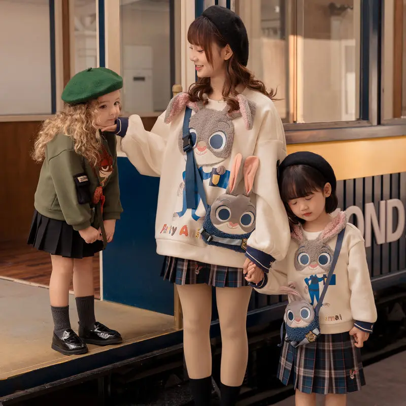 Disney Children's Clothing Kawaii Nick Wilde Judy Hoodies Harajuku Autumn Warm Long Sleeve Loose Jacket Sportswear Top for Girl
Disney Children's Clothing Kawaii Nick Wilde Judy Hoodies Harajuku Autumn Warm Long Sleeve Loose Jacket Sportswear Top for Girl