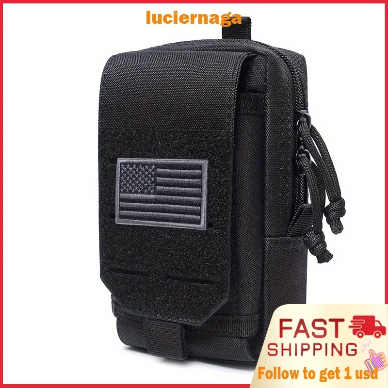 Люк 1000D нейлоновая сумка для телефона с флагом, тактическая поясная сумка для повседневного использования, поясная сумка, сумка для жилета, кошелек, женская уличная сумка
Люк 1000D нейлоновая сумка для телефона с флагом, тактическая поясная сумка для повседневного использования, поясная сумка, сумка для жилета, кошелек, женская уличная сумка