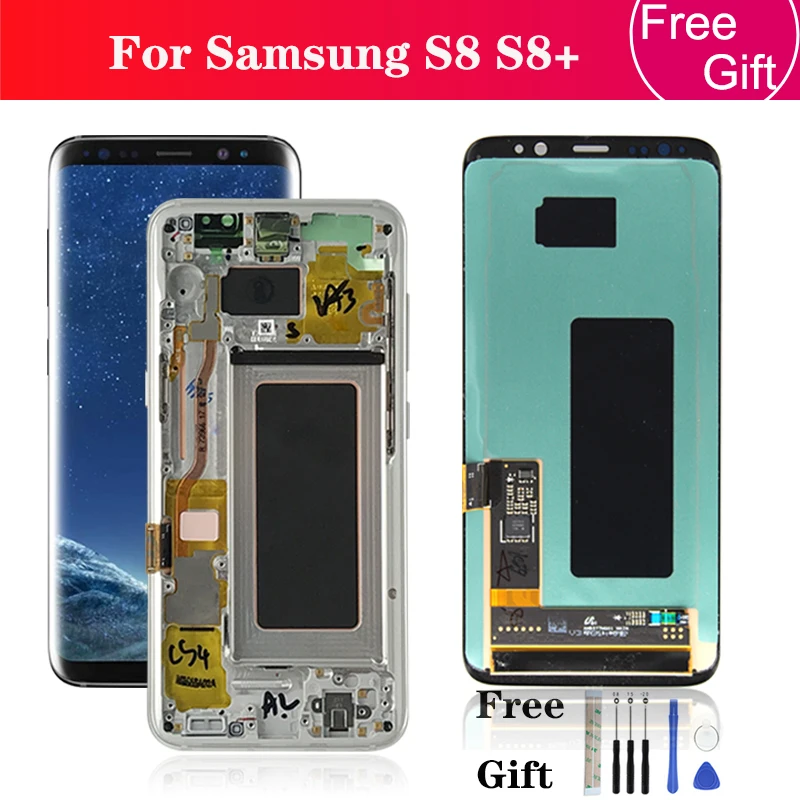 For Samsung Galaxy S8 Lcd Display S8 Plus Display Touch Screen Digitizer Assembly G950 G955 with frame Replacement Repair Parts
For Samsung Galaxy S8 Lcd Display S8 Plus Display Touch Screen Digitizer Assembly G950 G955 with frame Replacement Repair Parts
