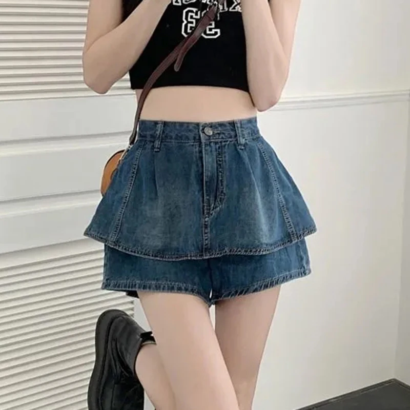 Oversized 5Xl Vintage Blue Women Jeans Skirt Y2K Summer Ruffles Mini Denim Skirt Korean Preppy High Waist Casual A Line Skirt
Oversized 5Xl Vintage Blue Women Jeans Skirt Y2K Summer Ruffles Mini Denim Skirt Korean Preppy High Waist Casual A Line Skirt