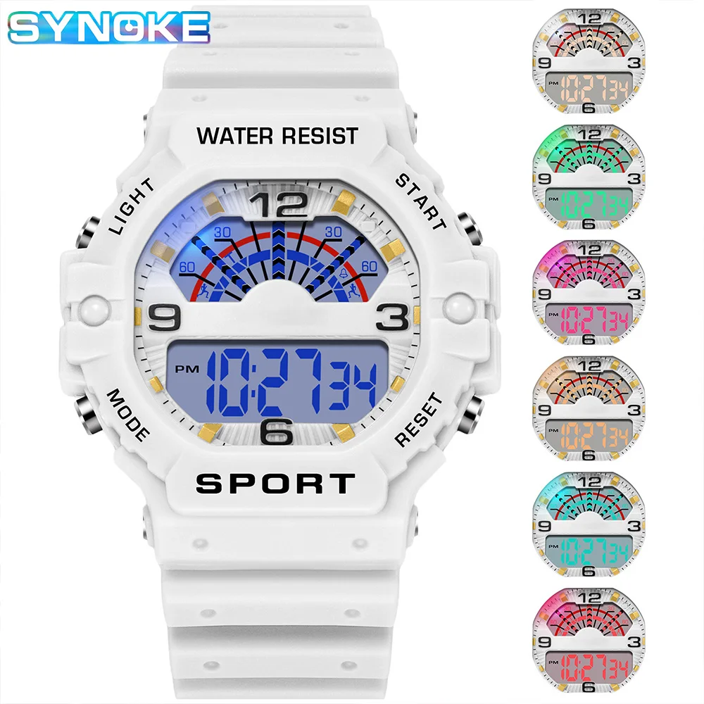 

SYNOKE Brand Military Watch Men Digital Sports Watches For Man Waterproof Electronic Wristwatch For Male Female 2023 Relogios