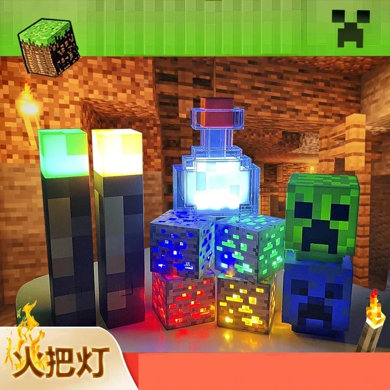 My World Gaming Peripherals Cute Torch Night Light Mineral Lamp Color Changing Bottle Room Decoration Child Christmas Gifts
My World Gaming Peripherals Cute Torch Night Light Mineral Lamp Color Changing Bottle Room Decoration Child Christmas Gifts