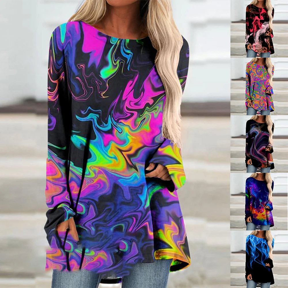 Autumn And Winter New Long Sleeve T-Shirt High Qualit Fashion Women'S Clothing Bright Print Casual Loose Version Long Sleeve Top
Autumn And Winter New Long Sleeve T-Shirt High Qualit Fashion Women'S Clothing Bright Print Casual Loose Version Long Sleeve Top