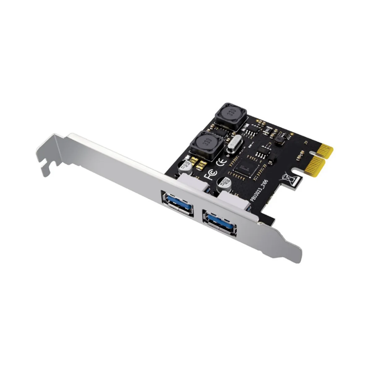 

PCI Express X1 to USB 3.0 5Gbps 2-Port Type C Expansion Card Hub Adapter Controller for Desktop PC