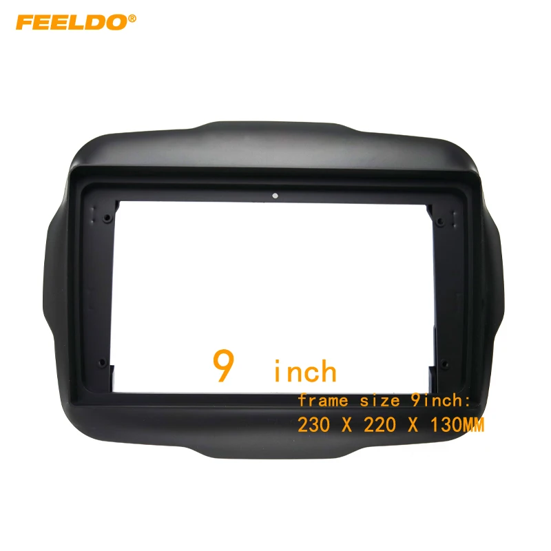 Рамка для автомобильной аудиосистемы FEELDO 9 "с большим экраном, DVD-адаптер для Jeep Renegade, 2Din, комплект рамок для панели приборной панели, # HQ7219
Рамка для автомобильной аудиосистемы FEELDO 9 "с большим экраном, DVD-адаптер для Jeep Renegade, 2Din, комплект рамок для панели приборной панели, # HQ7219