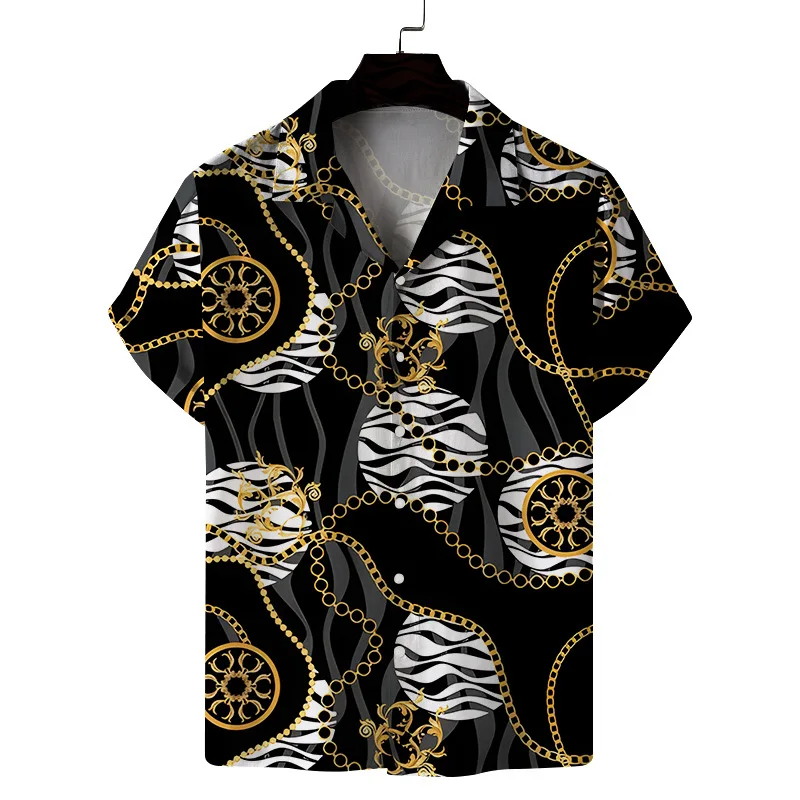 New Luxury Baroque Style Beach Men's Shirts 3D Printed Hawaiian Shirts Loose Breathable Summer Short Sleeve Oversized Streetwear
New Luxury Baroque Style Beach Men's Shirts 3D Printed Hawaiian Shirts Loose Breathable Summer Short Sleeve Oversized Streetwear