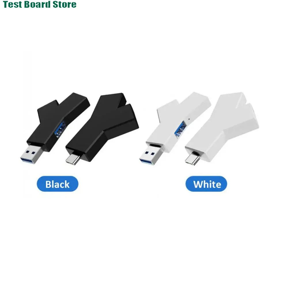 

1Pce computer Type-c USB-A three in one Y-shaped extender USB3.0/2.0 conversion head mini USB drive