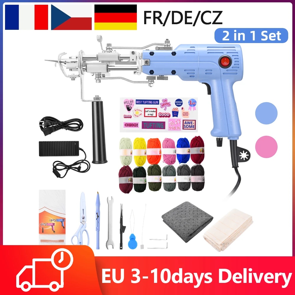 NEW Upgrade 2 In 1 Tufting Gun Both Cut Pile And Loop Pile Electric Carpet Tufting Gun Hand Gun Carpet for DIY Lover
NEW Upgrade 2 In 1 Tufting Gun Both Cut Pile And Loop Pile Electric Carpet Tufting Gun Hand Gun Carpet for DIY Lover