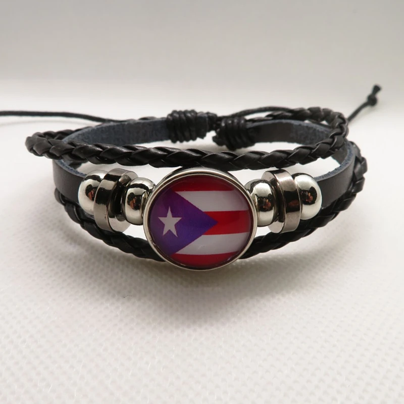 Love Puerto Rico Bracelet Handmade Puerto Rico Flag Charm Women Men Leather Bracelets & Bangles Jewelry
Love Puerto Rico Bracelet Handmade Puerto Rico Flag Charm Women Men Leather Bracelets & Bangles Jewelry