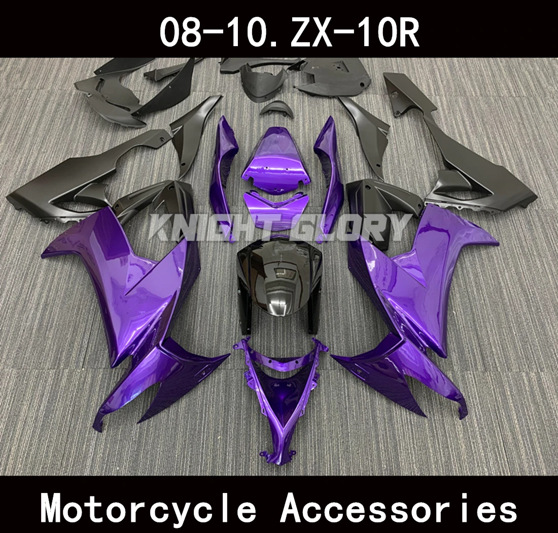 

Suitable For ZX-10R 2008 2009 2010 Motorcycle Shell Fairings Kits Spoiler ABS Injection Molding Bodywork Set