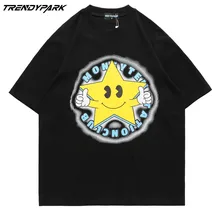 Oversized T-shirt Cartoon Anime Star Print O-neck Cotton Tops Tee Harajuku Streetwear Casual Short Sleeve Hip Hop Men's T-shirt
Oversized T-shirt Cartoon Anime Star Print O-neck Cotton Tops Tee Harajuku Streetwear Casual Short Sleeve Hip Hop Men's T-shirt