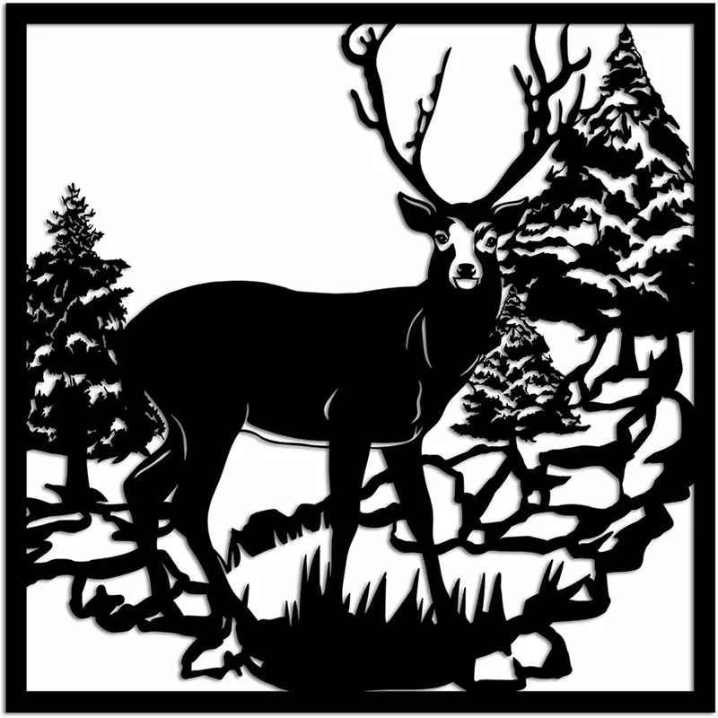 Metal Wall Art Deer in The Forest Wall Decor Hanging Animal Metal Artwork Rustic Home Living Room Interior Decoration Metal Art
Metal Wall Art Deer in The Forest Wall Decor Hanging Animal Metal Artwork Rustic Home Living Room Interior Decoration Metal Art