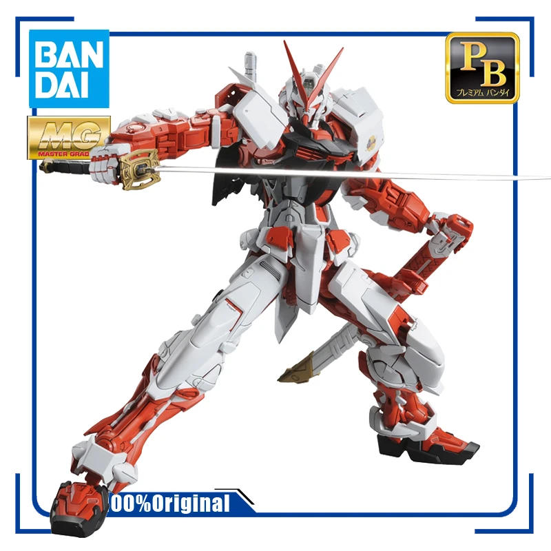 

BANDAI PB MG 1/100 Gundam Astray Red Frame MBF-P02 Assembly Model Kit Action Toy Figures Anime Gift