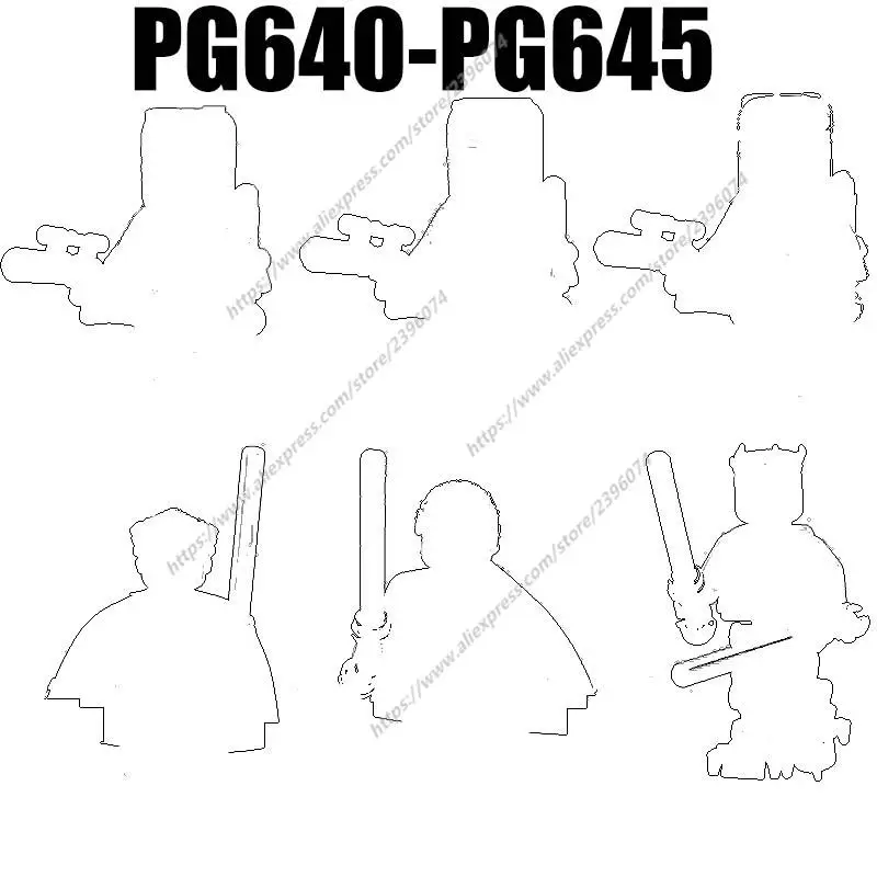 PG640-PG645 Action Figures Movie accessories Building Blocks Bricks toys PG640 PG641 PG642 PG643 PG644 PG645
PG640-PG645 Action Figures Movie accessories Building Blocks Bricks toys PG640 PG641 PG642 PG643 PG644 PG645