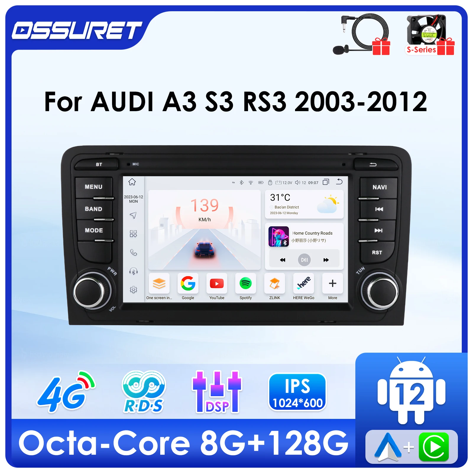 Автомагнитола 7862 Android для Audi A3 S3 RS3 2003-2012, стерео, мультимедийный видеоплеер, GPS навигатор, экран 7 дюймов, головное устройство 4G BT
Автомагнитола 7862 Android для Audi A3 S3 RS3 2003-2012, стерео, мультимедийный видеоплеер, GPS навигатор, экран 7 дюймов, головное устройство 4G BT