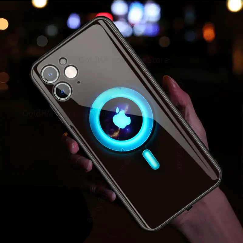 Smart LED Light Glow Tempered Glass Phone Case For iPhone 13 Pro Max 12 Mini 11 Pro XR XS Max 7 8 Plus Luminous Shockproof Cover
Smart LED Light Glow Tempered Glass Phone Case For iPhone 13 Pro Max 12 Mini 11 Pro XR XS Max 7 8 Plus Luminous Shockproof Cover