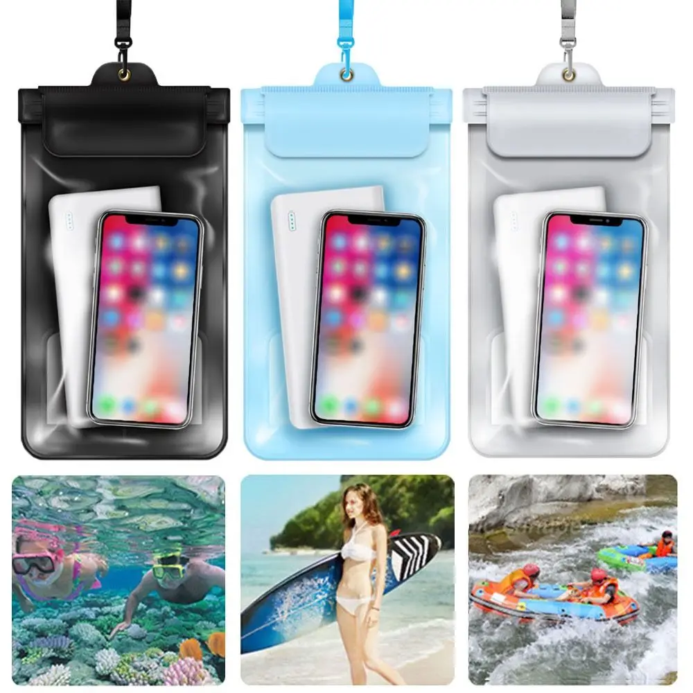 Водонепроницаемый чехол для телефона из ПВХ, прочный водонепроницаемый чехол для телефона с сенсорным экраном для плавания и дрифтинга, защитный чехол для телефона 
Водонепроницаемый чехол для телефона из ПВХ, прочный водонепроницаемый чехол для телефона с сенсорным экраном для плавания и дрифтинга, защитный чехол для телефона