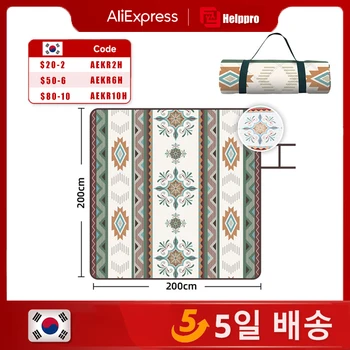 에스닉 보헤미안 멕시코 담요, 야외 해변 피크닉 담요, 스트라이프 보호 린넨 침대 담요, 격자 무늬 소파 매트, 여행 러그 태슬