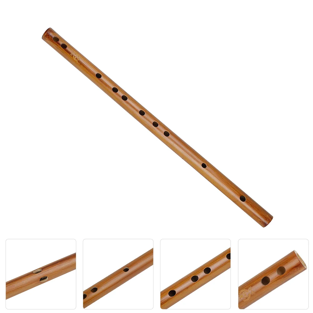 

Wooden Bamboo Flute Indian Chinese Dizi Piccolo Flute Traditional Woodwind Musical Instrument Bag Beginner