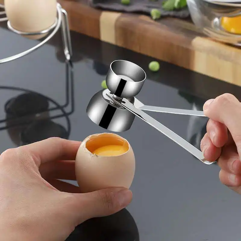 Metal Egg Scissors Eggshell Opener Cutter Double Head Topper Shell Boiled Raw Creative Kitchen Tool | Дом и сад