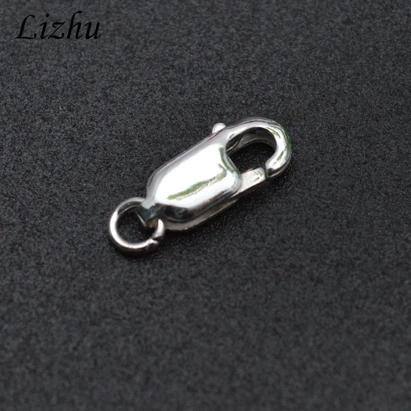 High Quality 12mm Sterling 925 Silver Lobster Clasp with Ring Connectors for DIY Jewelry Findings 10pcs/lot
High Quality 12mm Sterling 925 Silver Lobster Clasp with Ring Connectors for DIY Jewelry Findings 10pcs/lot