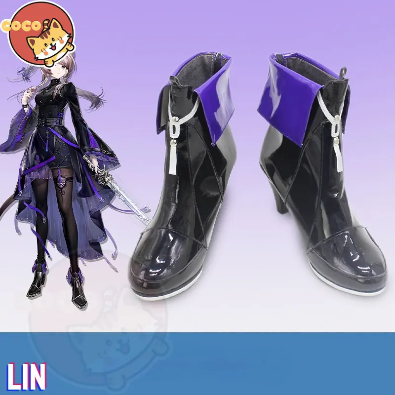 

CoCos Game Arknights Lin Cosplay Shoes Game Cos Arknights Cosplay Lin Yuxia Cosplay Boots Unisex Role Play Any Size Shoes