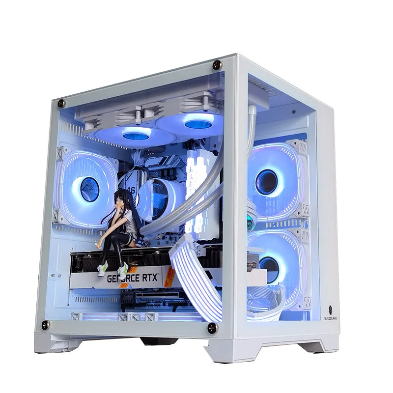 Computer Case Desktop MATX Sea View Room Supports 240/360 Water Cooled Full Side Transparent ITX Desktop MINI Case 8 Computer Case Desktop MATX Sea View Room Supports 240/360 Water Cooled Full Side Transparent ITX Desktop MINI Case 2