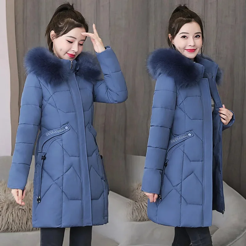 2023 New Women Jacket Warm Long Winter Parkas Female Thicken Fur Collar Hooded Loose Cotton Padded Jackets Snow Coats Outwear
2023 New Women Jacket Warm Long Winter Parkas Female Thicken Fur Collar Hooded Loose Cotton Padded Jackets Snow Coats Outwear