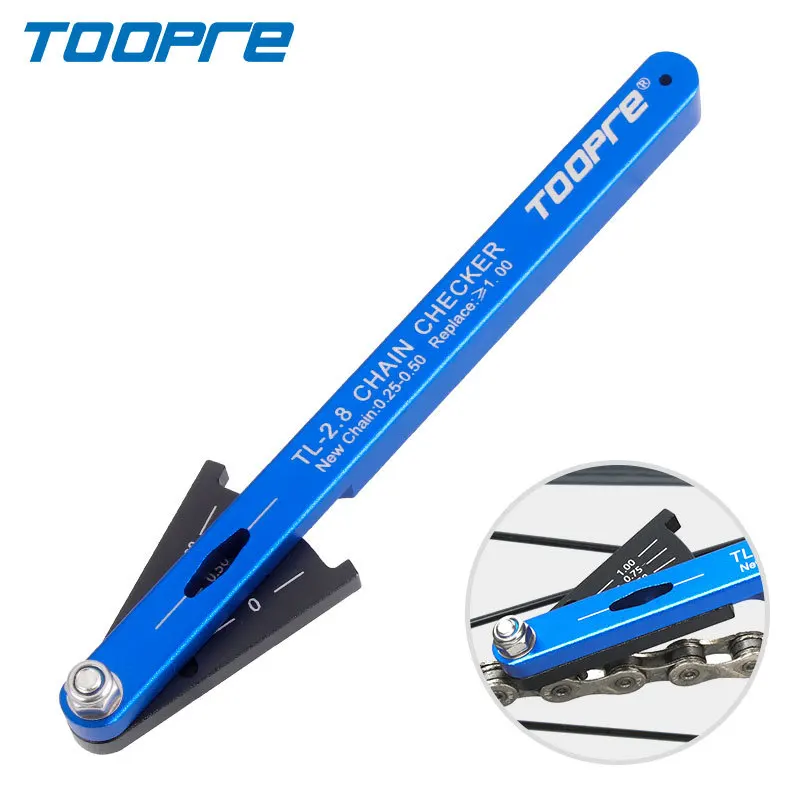 

TOOPRE MTB Bicycle Chain Wear Indicator Tool Links Checker Aluminum Alloy Road Bike Repair Accurate Tools Cycling Accessory