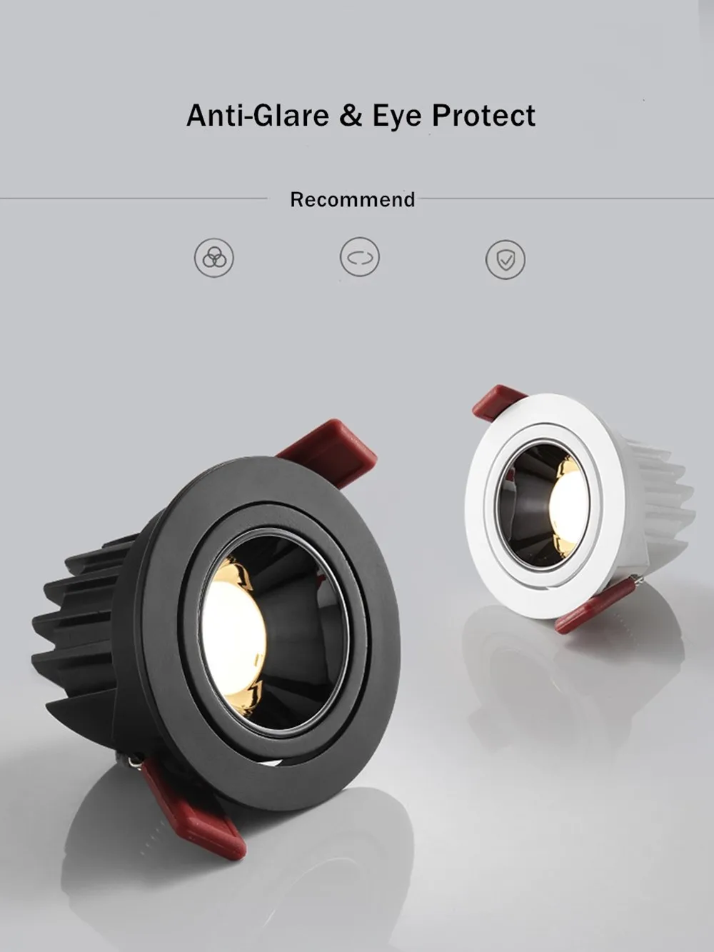 Versatile Adjustable Angle LED Downlight: Recessed Ceiling Spot Lamp with Aluminum Housing
Versatile Adjustable Angle LED Downlight: Recessed Ceiling Spot Lamp with Aluminum Housing