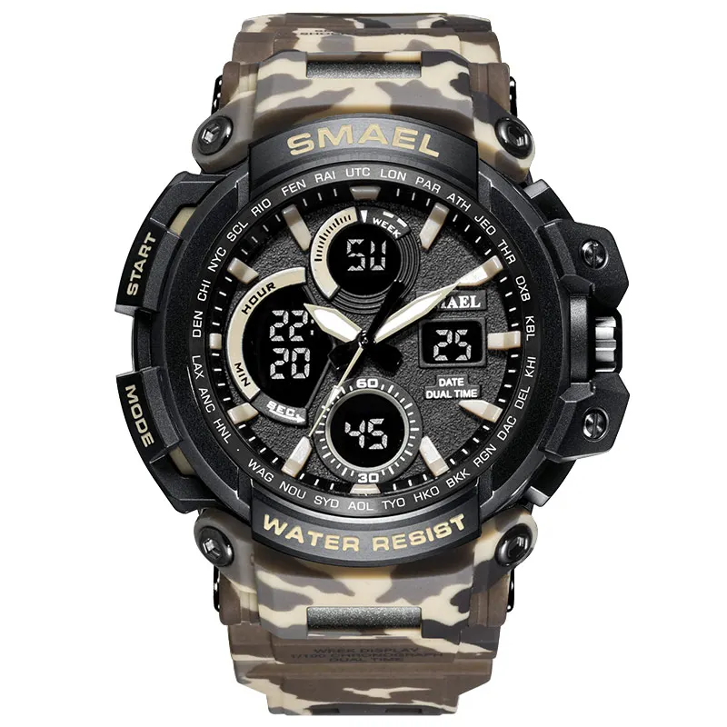 Sport Watch For Men 50M Waterproof Luminous Dual-display Men Watch LED Digital Watch Military Male Clock Gift Relogio Masculino
Sport Watch For Men 50M Waterproof Luminous Dual-display Men Watch LED Digital Watch Military Male Clock Gift Relogio Masculino