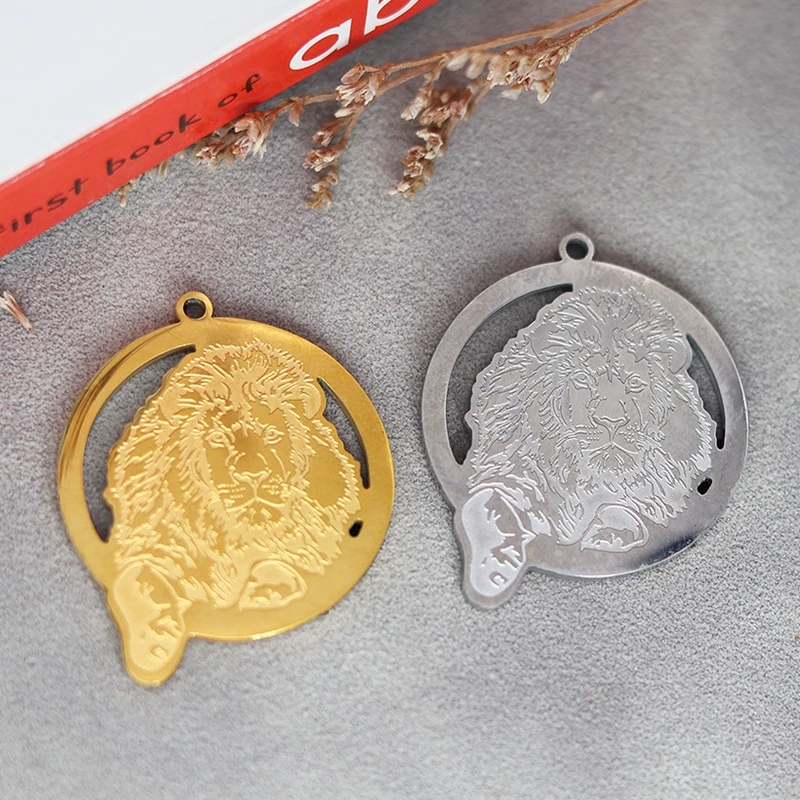 2pcs Round Punk King of the Forest Lion Stainless Steel Pendant Charms for Jewelry Making DIY Craft Necklace Animal Accessories
2pcs Round Punk King of the Forest Lion Stainless Steel Pendant Charms for Jewelry Making DIY Craft Necklace Animal Accessories