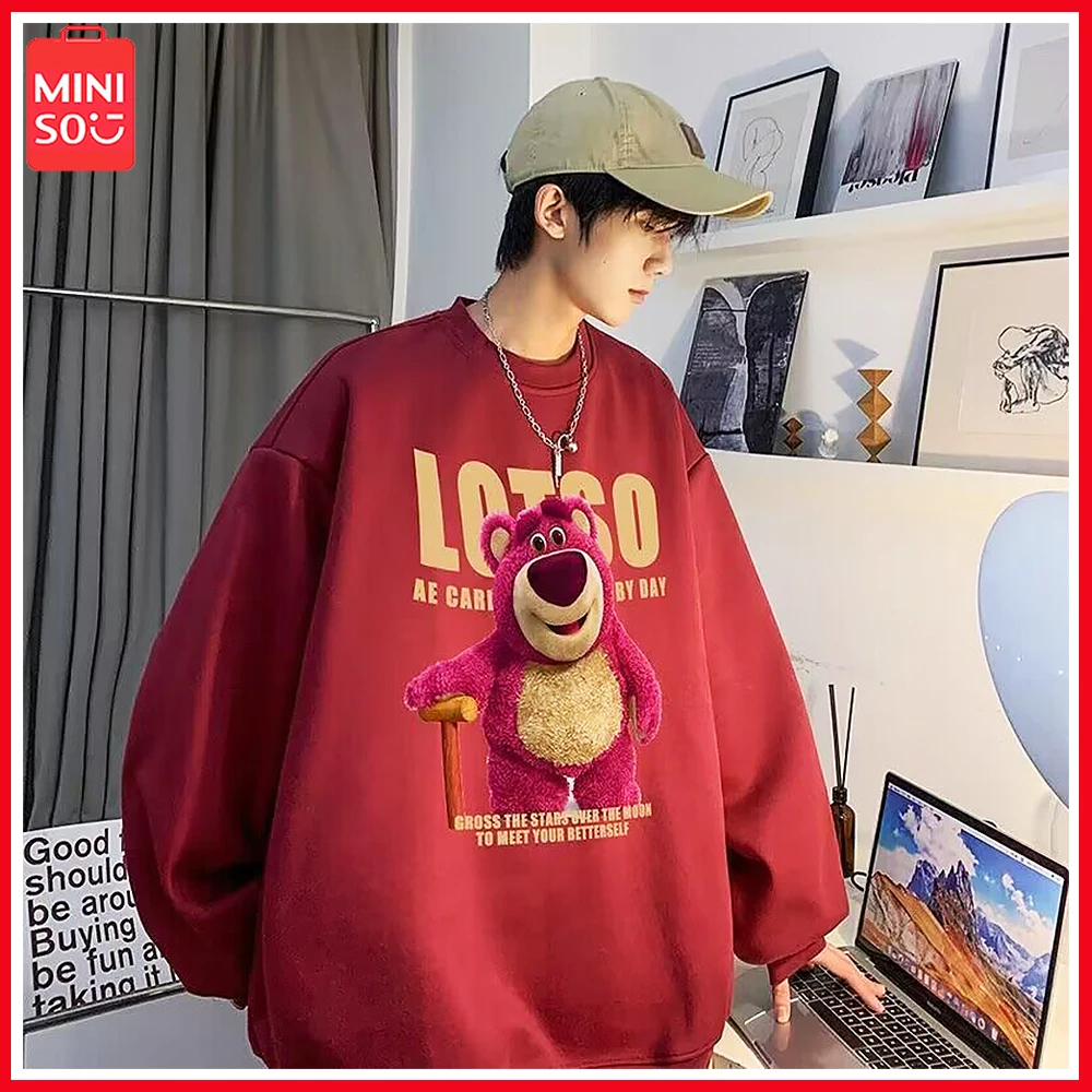 Miniso Lotso Cartoon Round Neck Hoodie Men Women Fall Winter Loose Long Sleeve Printed Casual Pullover Students New Birthday
Miniso Lotso Cartoon Round Neck Hoodie Men Women Fall Winter Loose Long Sleeve Printed Casual Pullover Students New Birthday