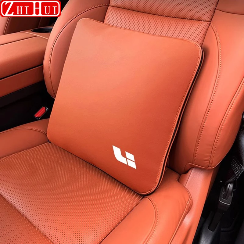 

Для Li Lixiang L7 L8 L9 2023 2022 Автомобильная подушка для кондиционирования воздуха стеганая подушка двойного назначения Складная для талии и спинки автомобильные аксессуары