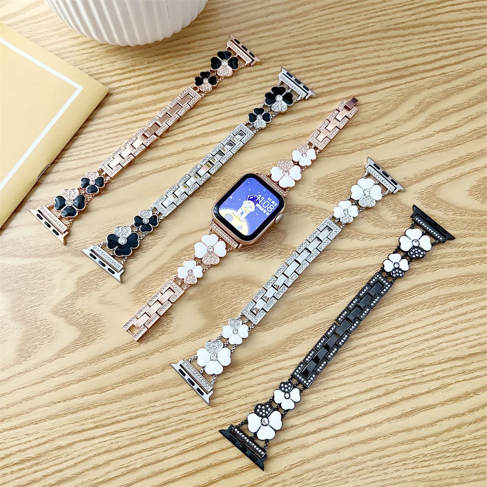 Women Diamond Strap For Apple Watch 38mm 40mm 42 44mm For iWatch Series 6 5 4 SE 8 7 41mm 45mm Ultra 49mm Luxury Metal Bracelet
Women Diamond Strap For Apple Watch 38mm 40mm 42 44mm For iWatch Series 6 5 4 SE 8 7 41mm 45mm Ultra 49mm Luxury Metal Bracelet