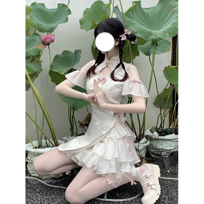 New Summer Improved GuofengIrregular Design sense Cheongsam Dress Young Girl Palace Style 2023Retro Casual Chinese Traditional
New Summer Improved GuofengIrregular Design sense Cheongsam Dress Young Girl Palace Style 2023Retro Casual Chinese Traditional