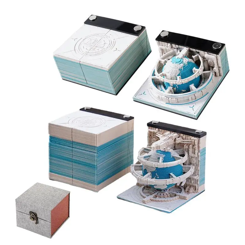 3D Memo Pad Calendar 2024 Sticky Notes Memo Pad Calendar DIY Note Sculpture Earth Model 3D Calendar Paper Art Desk Decor
3D Memo Pad Calendar 2024 Sticky Notes Memo Pad Calendar DIY Note Sculpture Earth Model 3D Calendar Paper Art Desk Decor