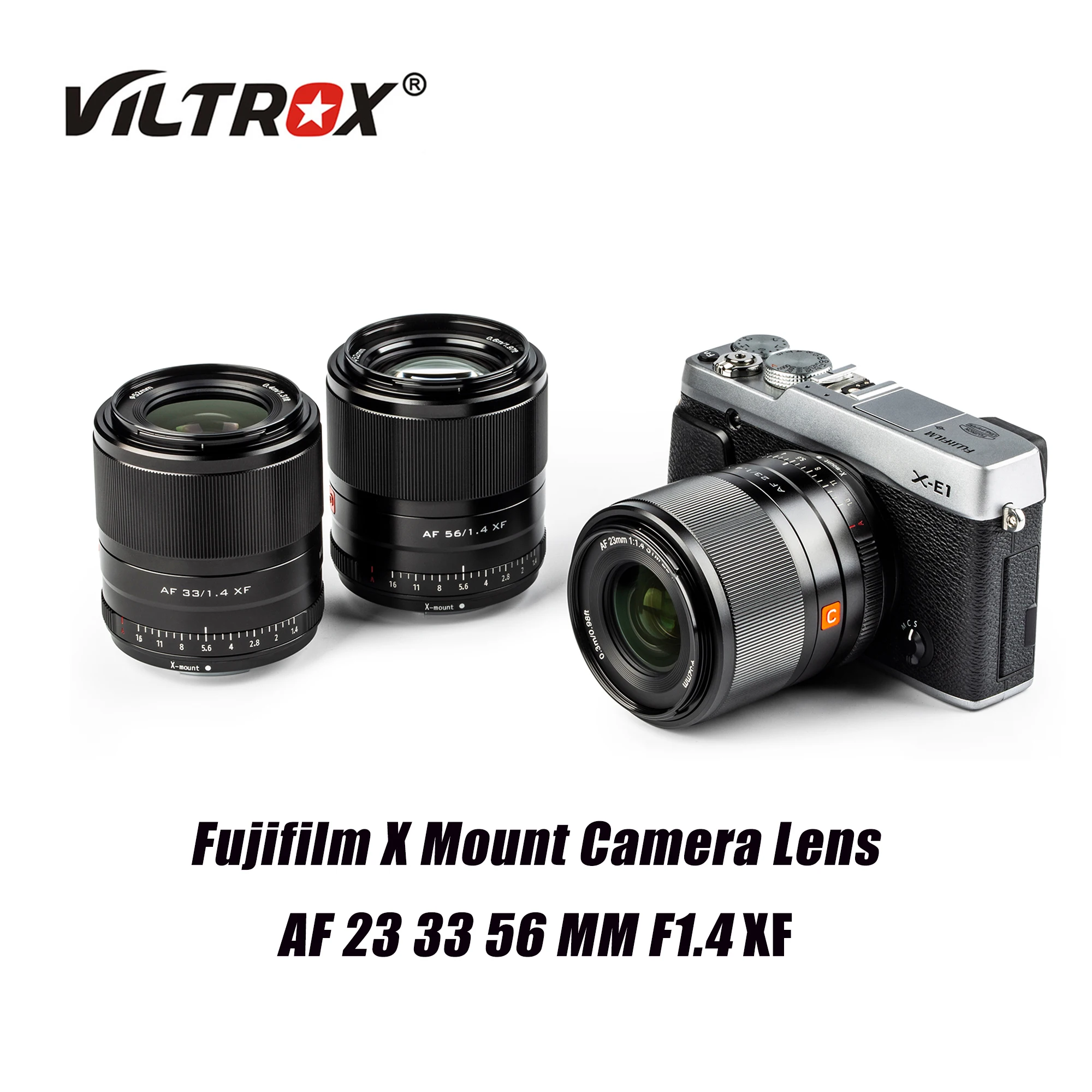 

Viltrox 23mm 33mm 56mm F1.4 XF Lens Auto Focus Large Aperture Portrait Lenses for Fujifilm Fuji X Mount Camera Lens X-T4 X-T30