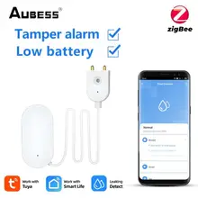 Aubess ZigBee Tuya Water Leak Sensor Water Leak Detector Smartlife APP Notification Alerts Water Flood Leak Alarm Home Security
Aubess ZigBee Tuya Water Leak Sensor Water Leak Detector Smartlife APP Notification Alerts Water Flood Leak Alarm Home Security