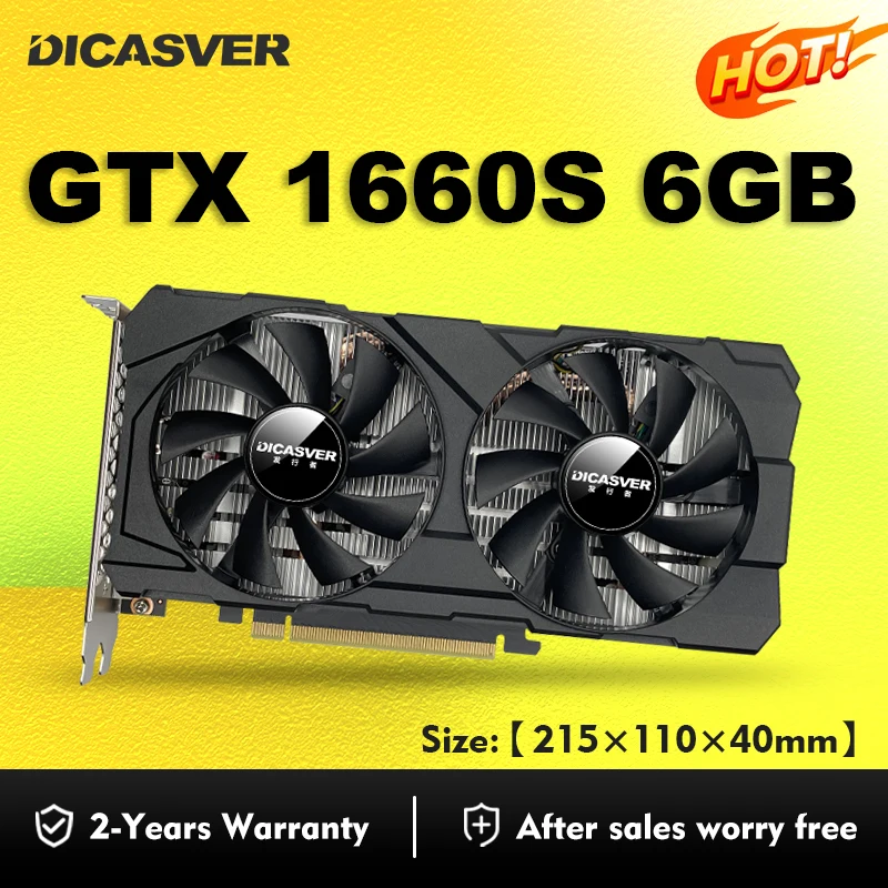 Suitable for computer graphics card DICASVE 1660S ti 6G desktop brand new e-sports game graphics card
Suitable for computer graphics card DICASVE 1660S ti 6G desktop brand new e-sports game graphics card