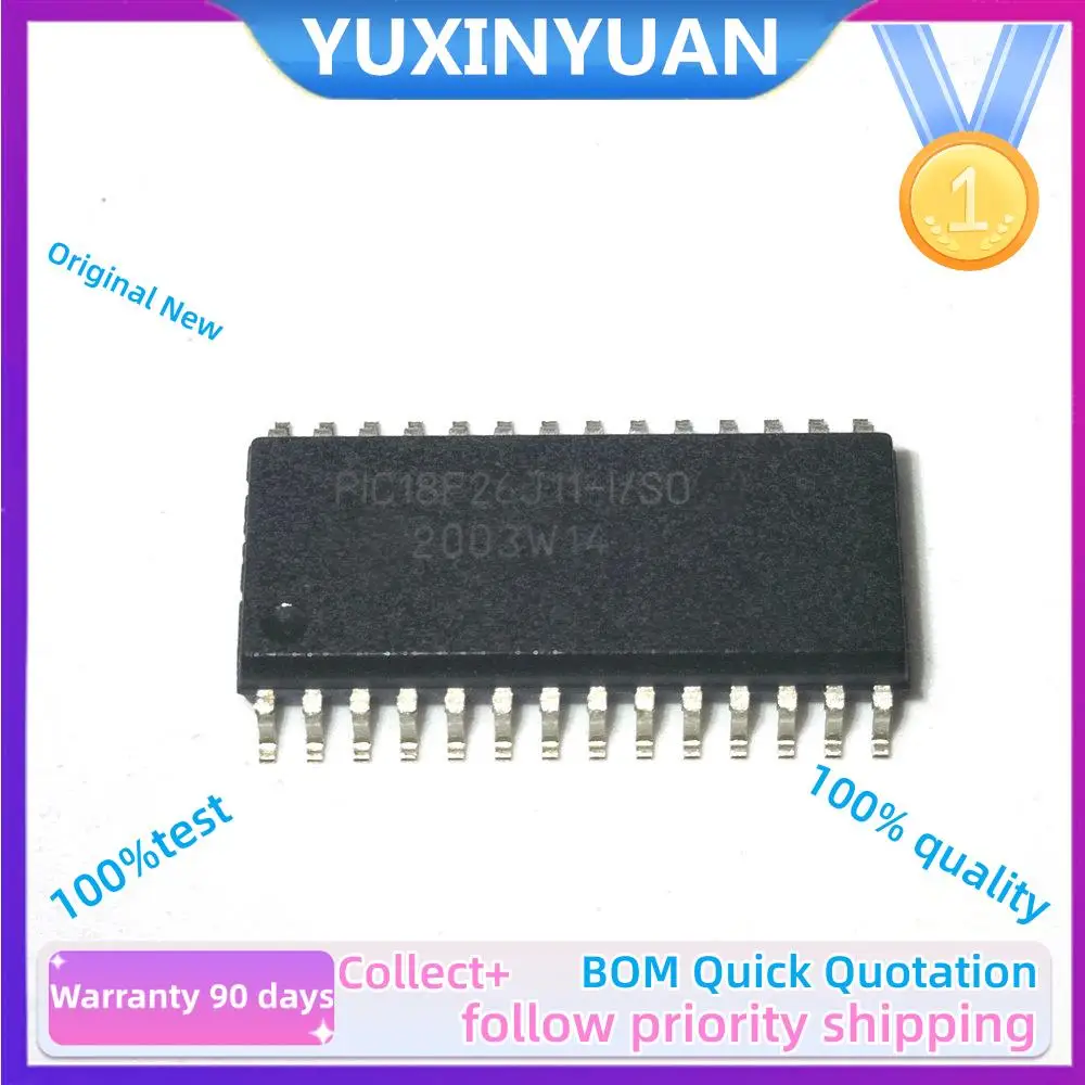 5 шт./партия, новые оригинальные флэш-микросхемы PIC18F26J11 18F26J11 SOP28 C MCU 8 бит 64 КБ, на складе 100% тестирование
5 шт./партия, новые оригинальные флэш-микросхемы PIC18F26J11 18F26J11 SOP28 C MCU 8 бит 64 КБ, на складе 100% тестирование