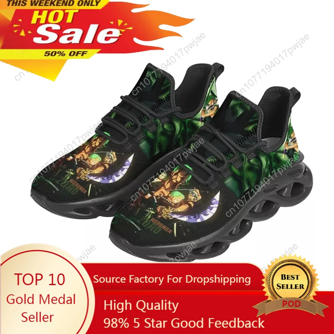 

Shoes Men Sneakers One Piece Roronoa Zoro Prints Casual Shoes Tenis Luxury Shoes Trainer Fashion Comfort Shoes