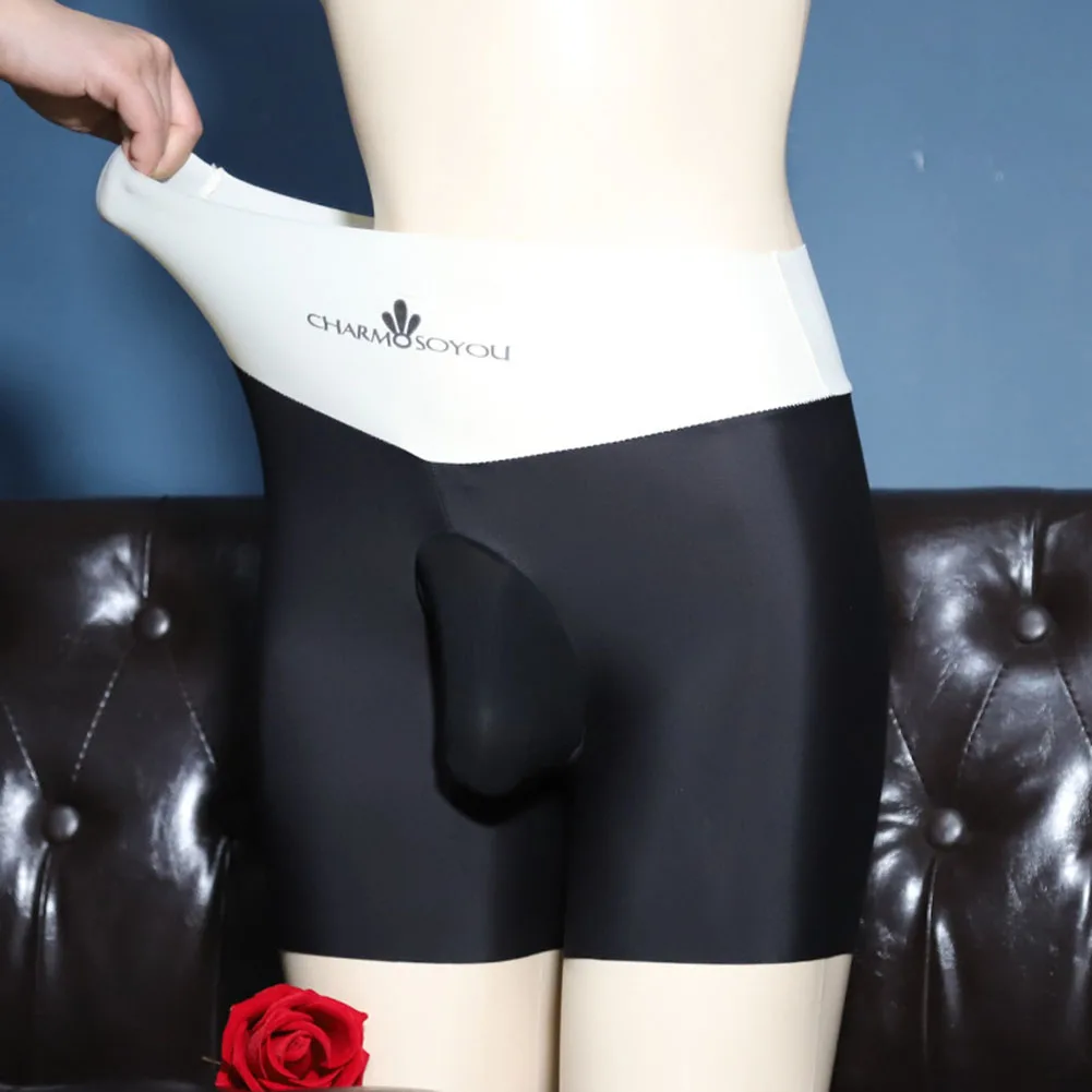 Mens Sissy Panties Sexy Bulge Pouch High Elastic Lingerie High Waist Solid Boxer Briefs Underwear Gays Imitates Lingerie
Mens Sissy Panties Sexy Bulge Pouch High Elastic Lingerie High Waist Solid Boxer Briefs Underwear Gays Imitates Lingerie